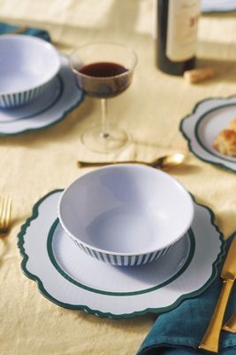 Lyla Stoneware Dinner Plates, Set of 4