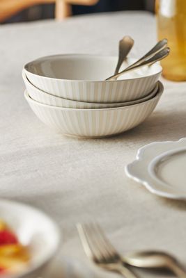 Lyla Striped Bowls, Set of 4