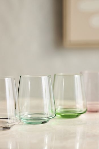 Emma Stemless Wine Glasses, Set of 4