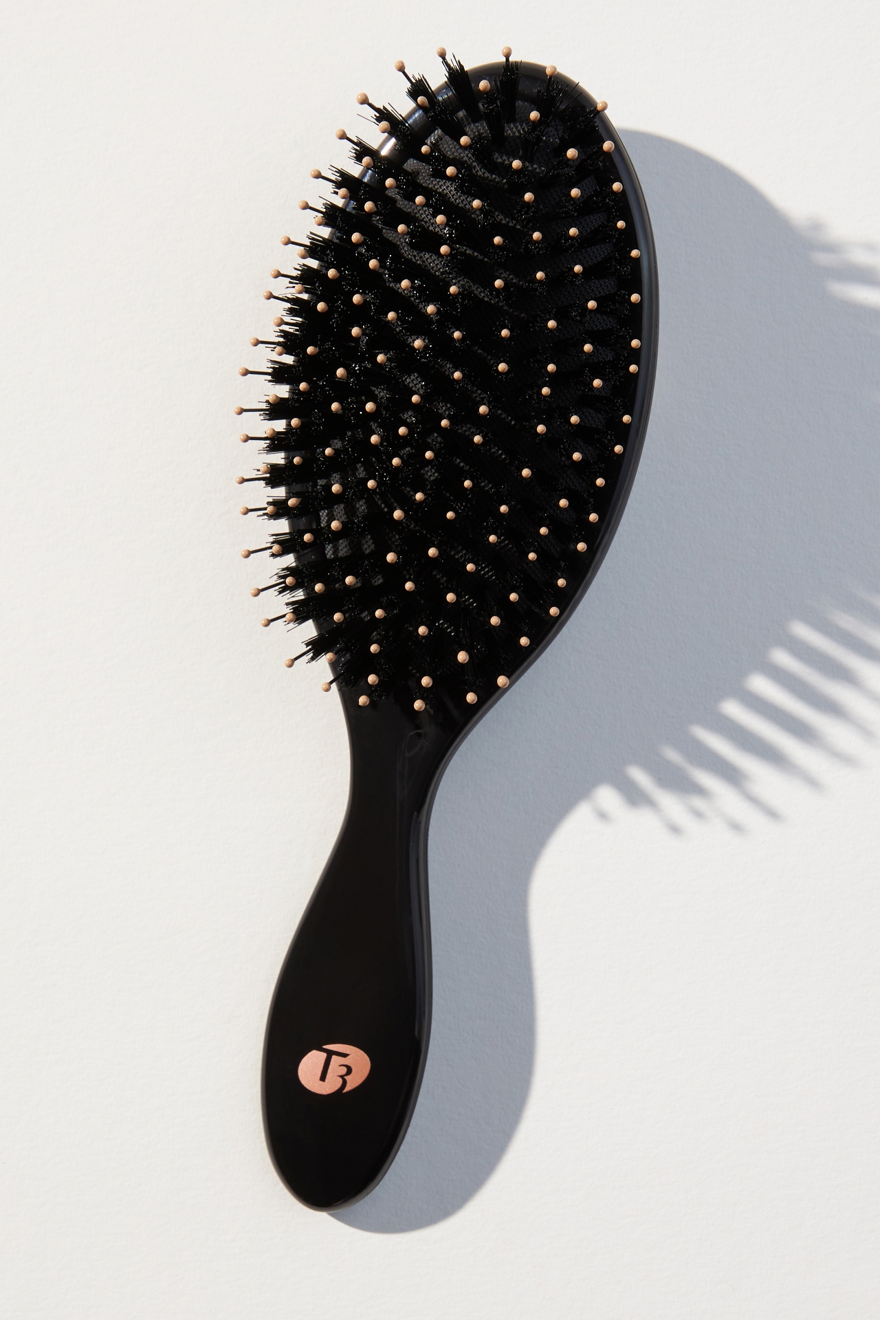 T3 Polish & Shine Premium Faux Boar and Nylon Oval Hairbrush