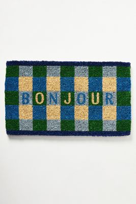 Bonjour Gingham Doormat