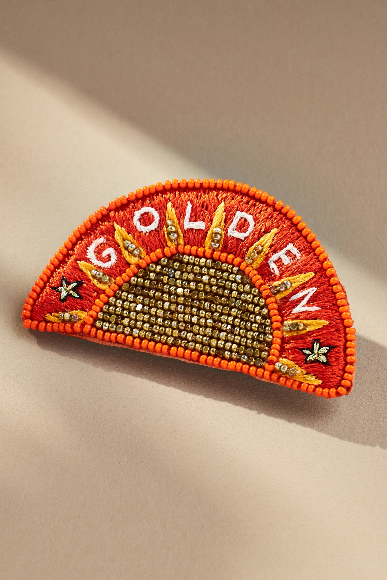 Mignonne Gavigan x Anthropologie Golden Sun Brooch