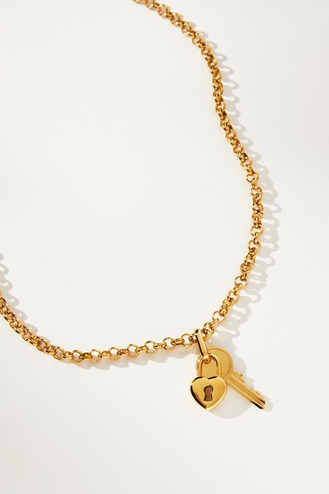 Cendré Lock & Key Necklace #1