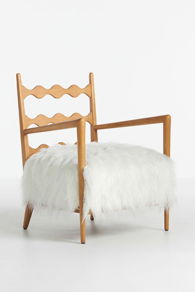Katie Hodges Faux Fur Accent Chair #1