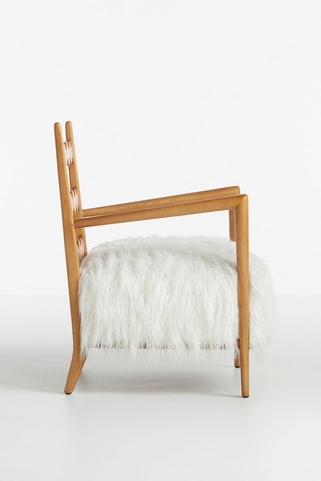 Katie Hodges Faux Fur Accent Chair #4