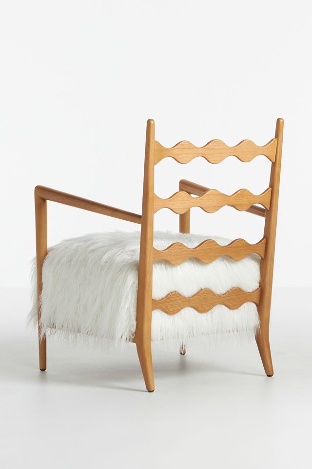 Katie Hodges Faux Fur Accent Chair #5