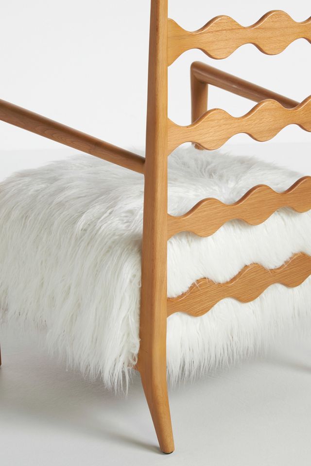 Katie Hodges Faux Fur Accent Chair #6