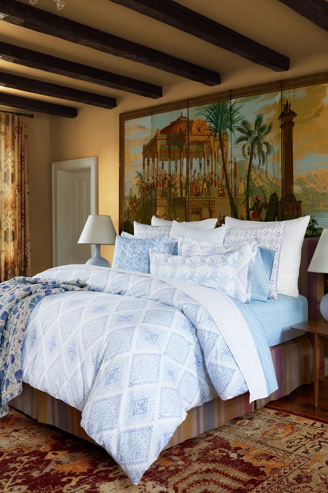 John Robshaw Eniya Azure Duvet | AnthroLiving