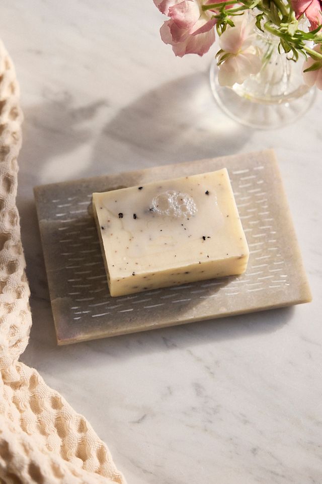 Etched Stone Soap Dish #1