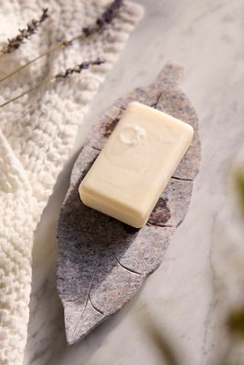 Stone Leaf Soap Dish