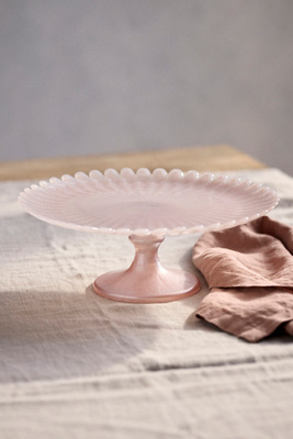 Terrain Scalloped Glass Cake Stand - Thumbnail 3