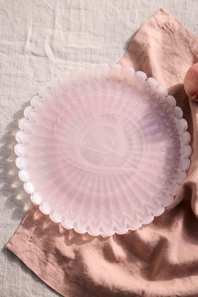 Scalloped Glass Plate