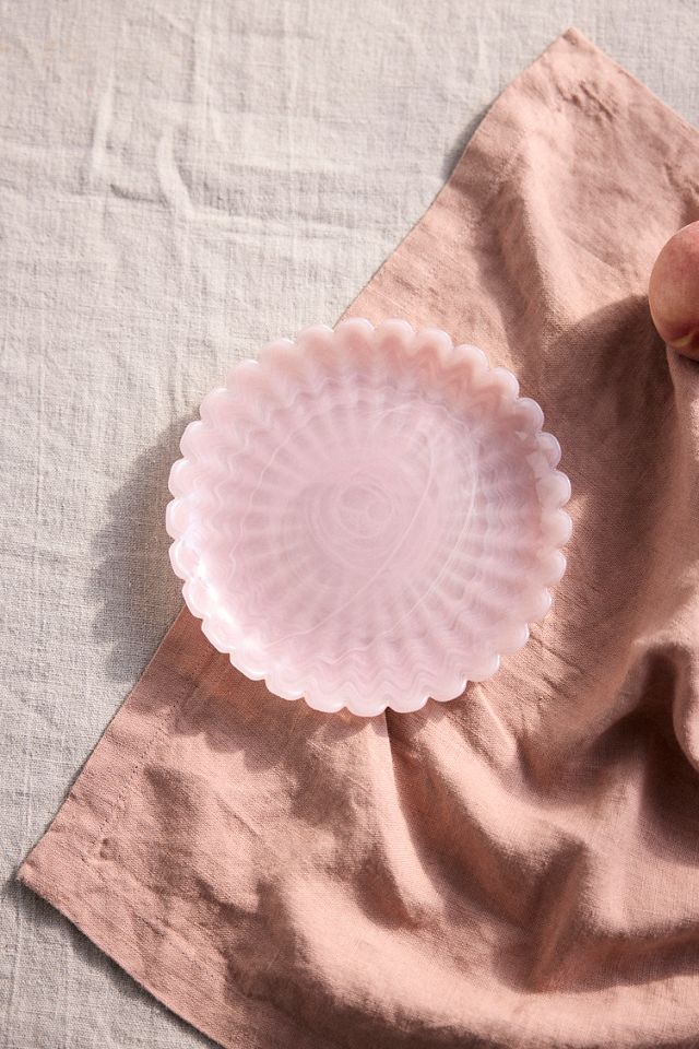 Scalloped Glass Plate