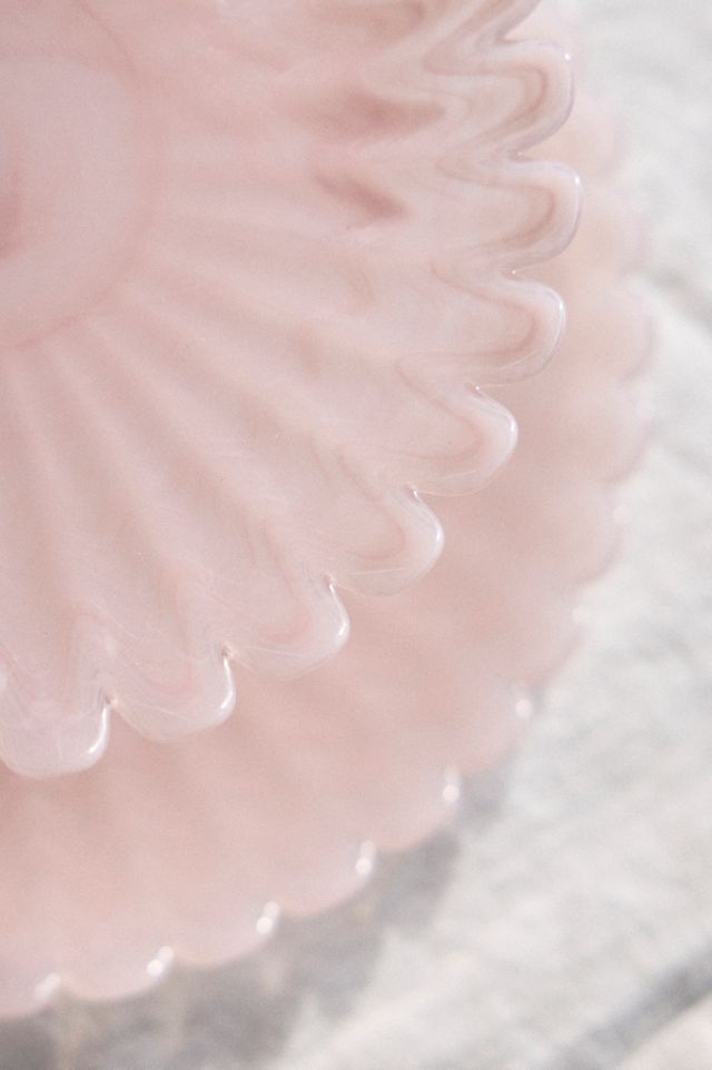 Scalloped Glass Serving Stand #1