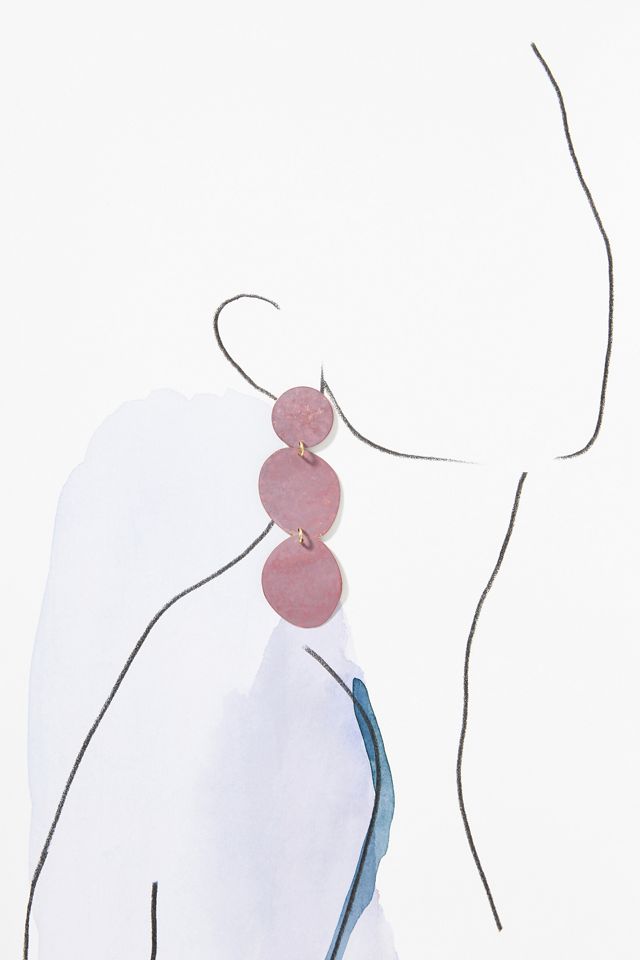 Sibilia Three Pebbles Drop Earrings #2