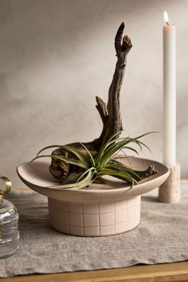 Shop Terrain Checkerboard Ceramic Pedestal Bowl