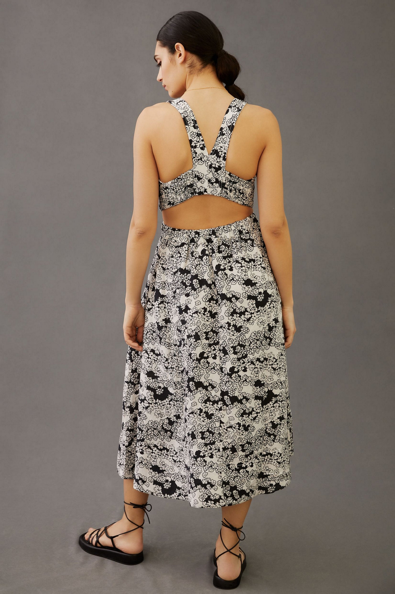 Printed Midi Dress