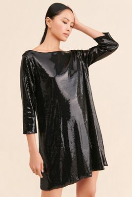 Ripley Rader Sequin Shift Dress
