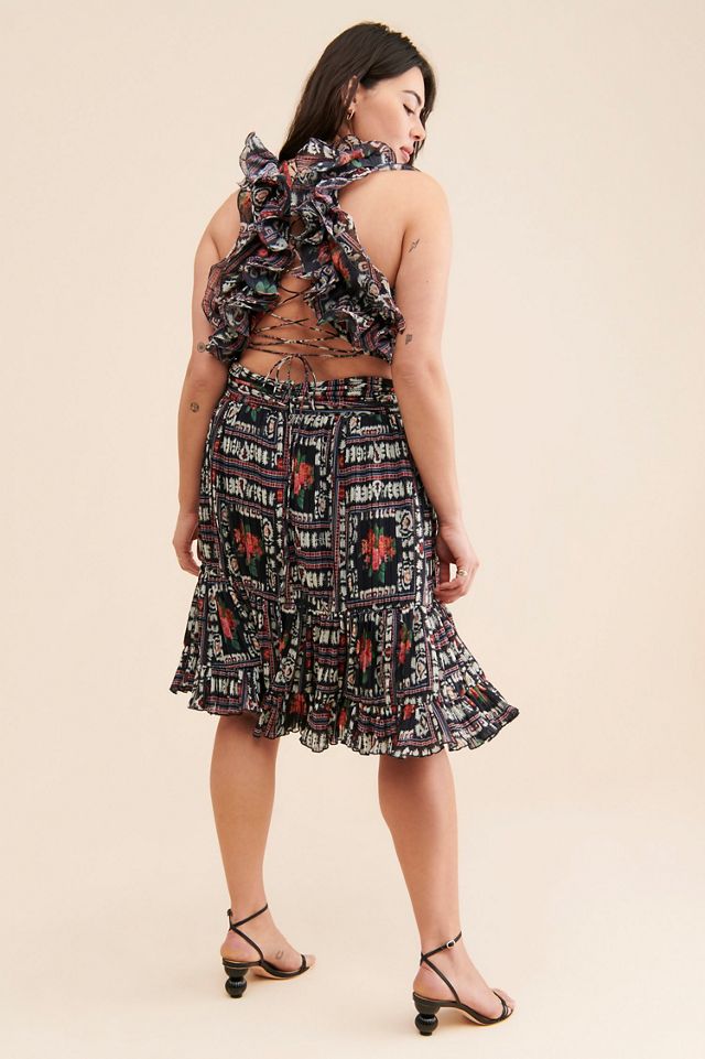 Let Me Be Ruffle Tie Back Dress #1