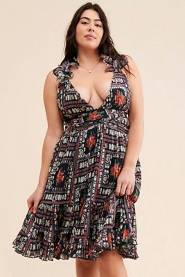 Let Me Be Ruffle Tie Back Dress