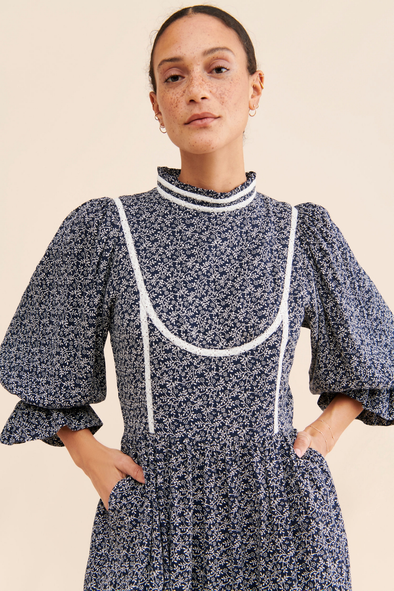 Meadows Amaryllis Floral Dress