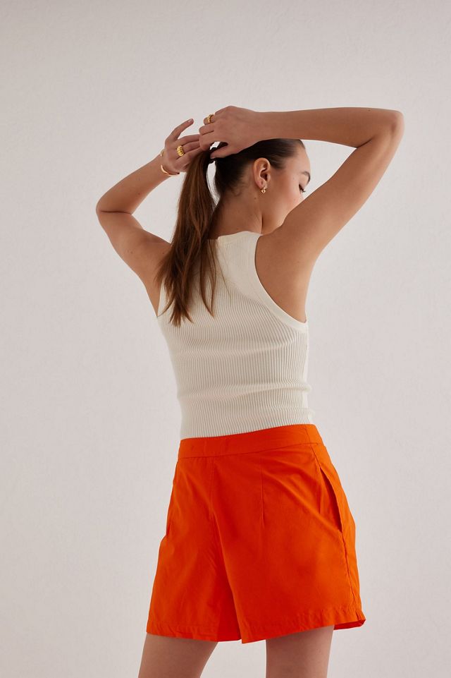 Maeve Pleated Poplin Shorts #1