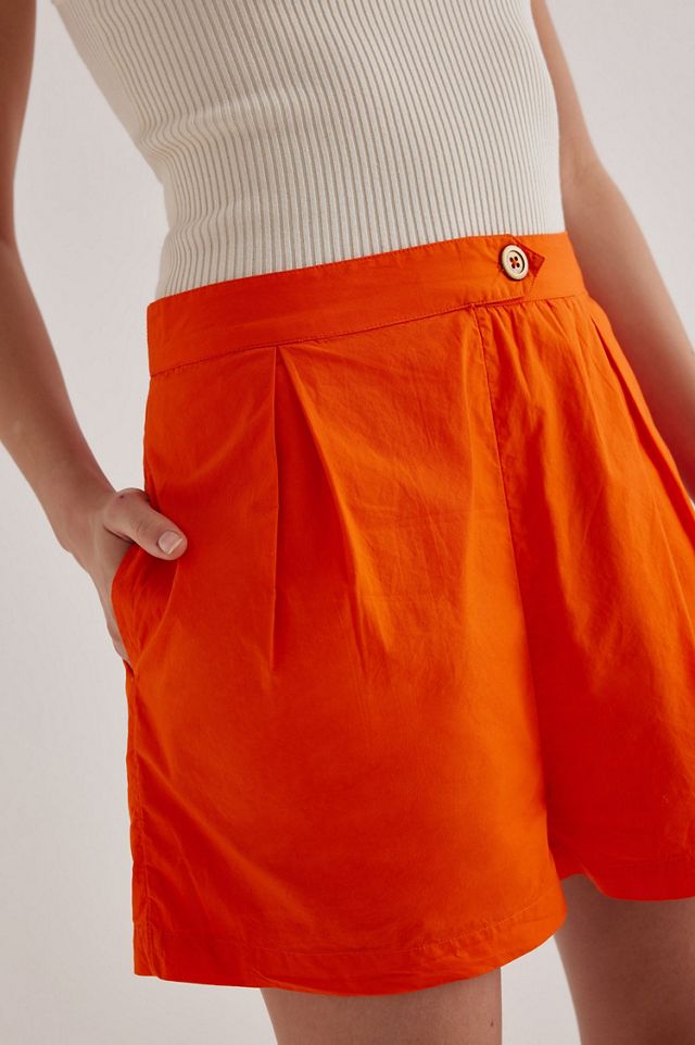 Maeve Pleated Poplin Shorts #2
