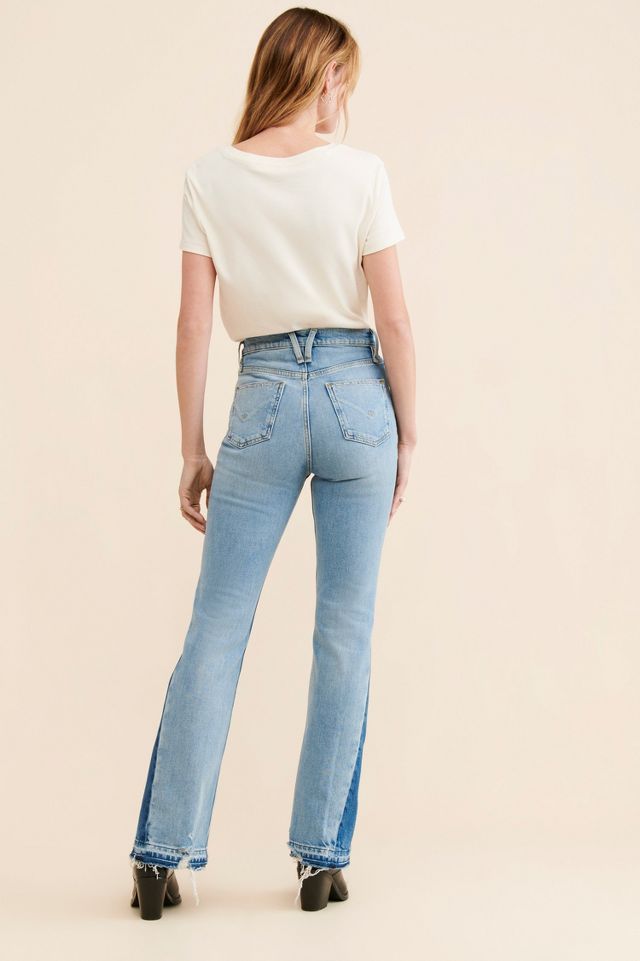 Hudson Faye Ultra High-Rise Crop Flare Jeans #1