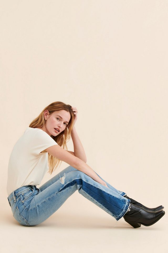 Hudson Faye Ultra High-Rise Crop Flare Jeans | Anthropologie