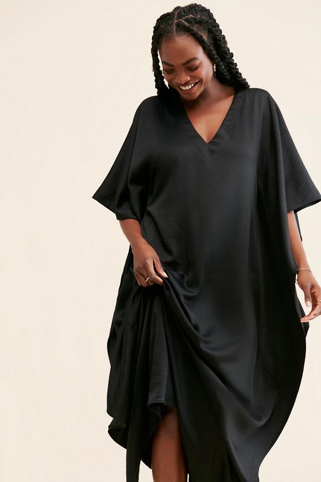 Ripley Rader Satin Crepe Caftan Dress #3