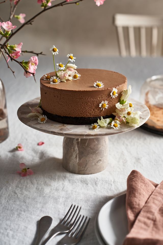 Butterscotch Marble Cake Stand | AnthroLiving