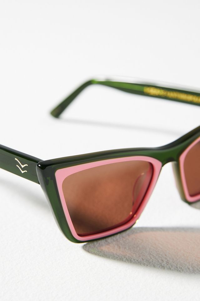 I-SEA x Anthropologie Rosy Colorblock Sunglasses #3