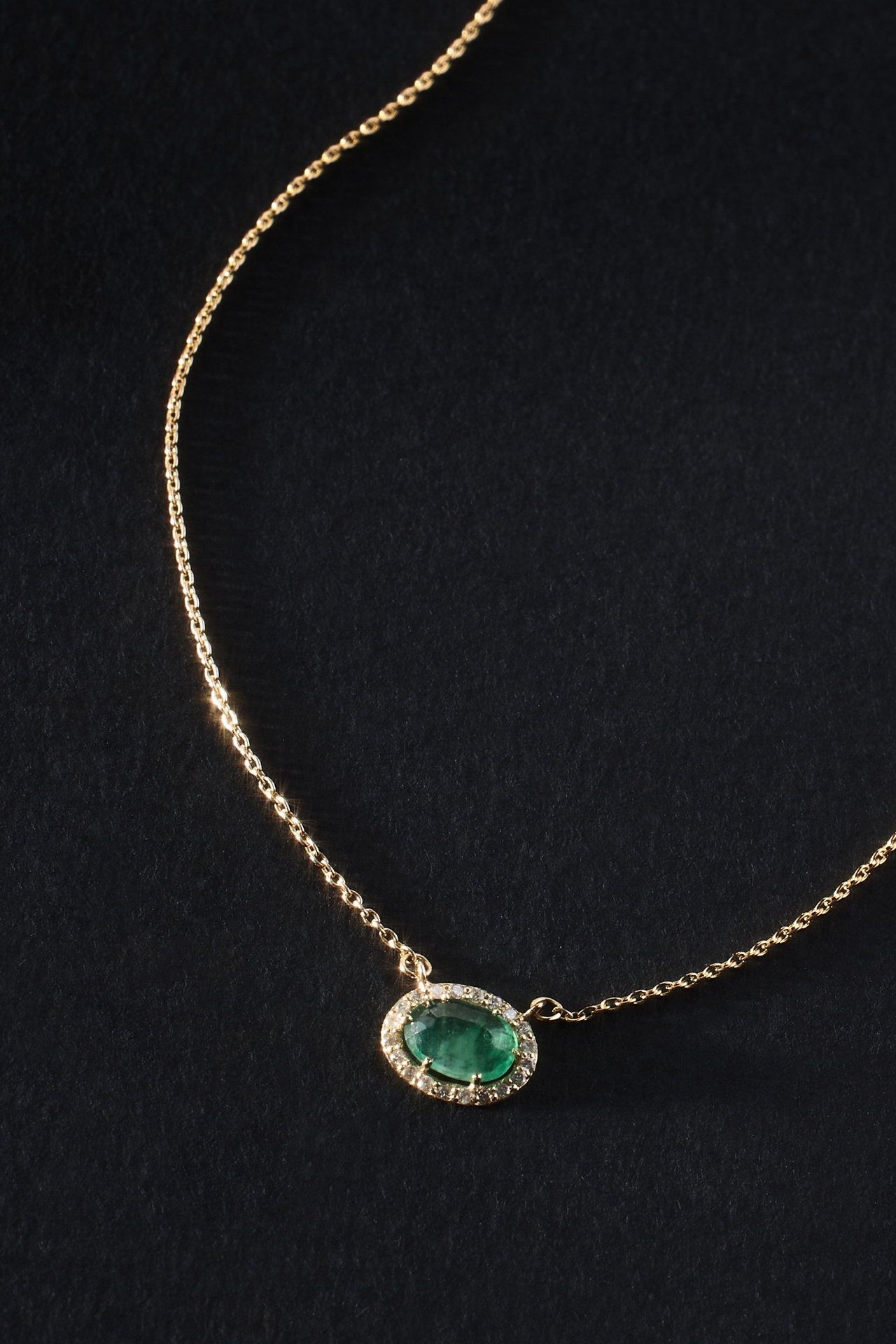 Emerald Pendant Necklace