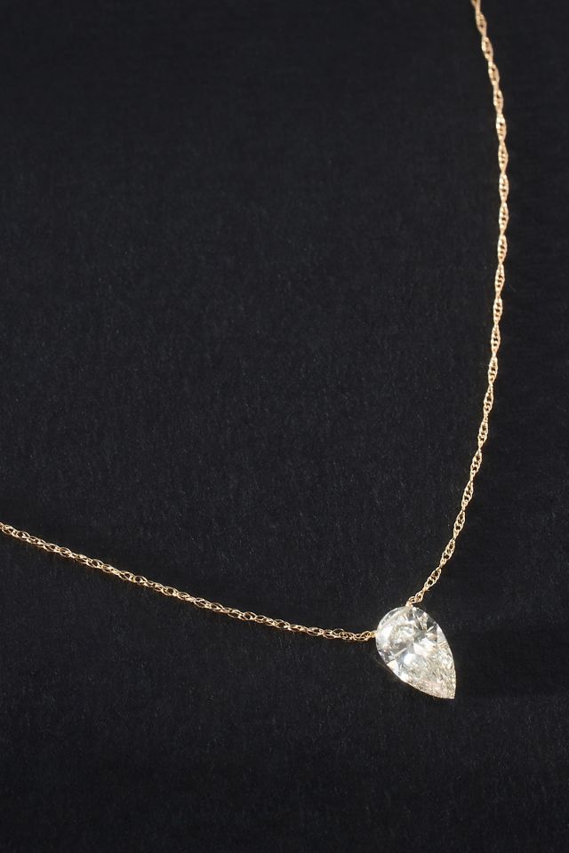 Pear-Shaped Diamond Necklace #1