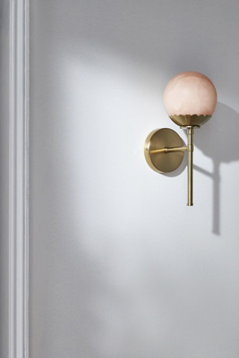 Anthropologie Jemma Alabaster Sconce