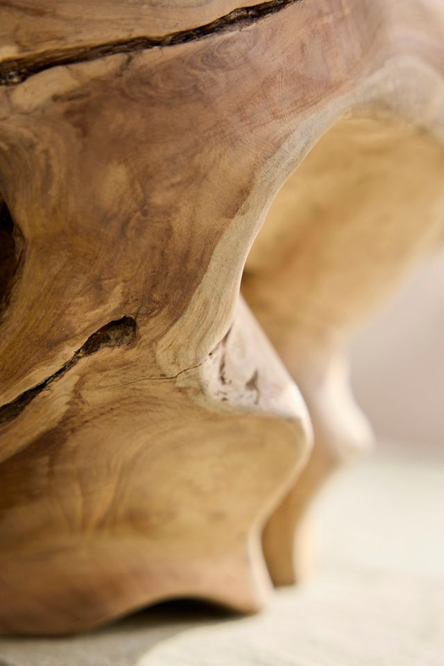 Teak Root Round Pot #2