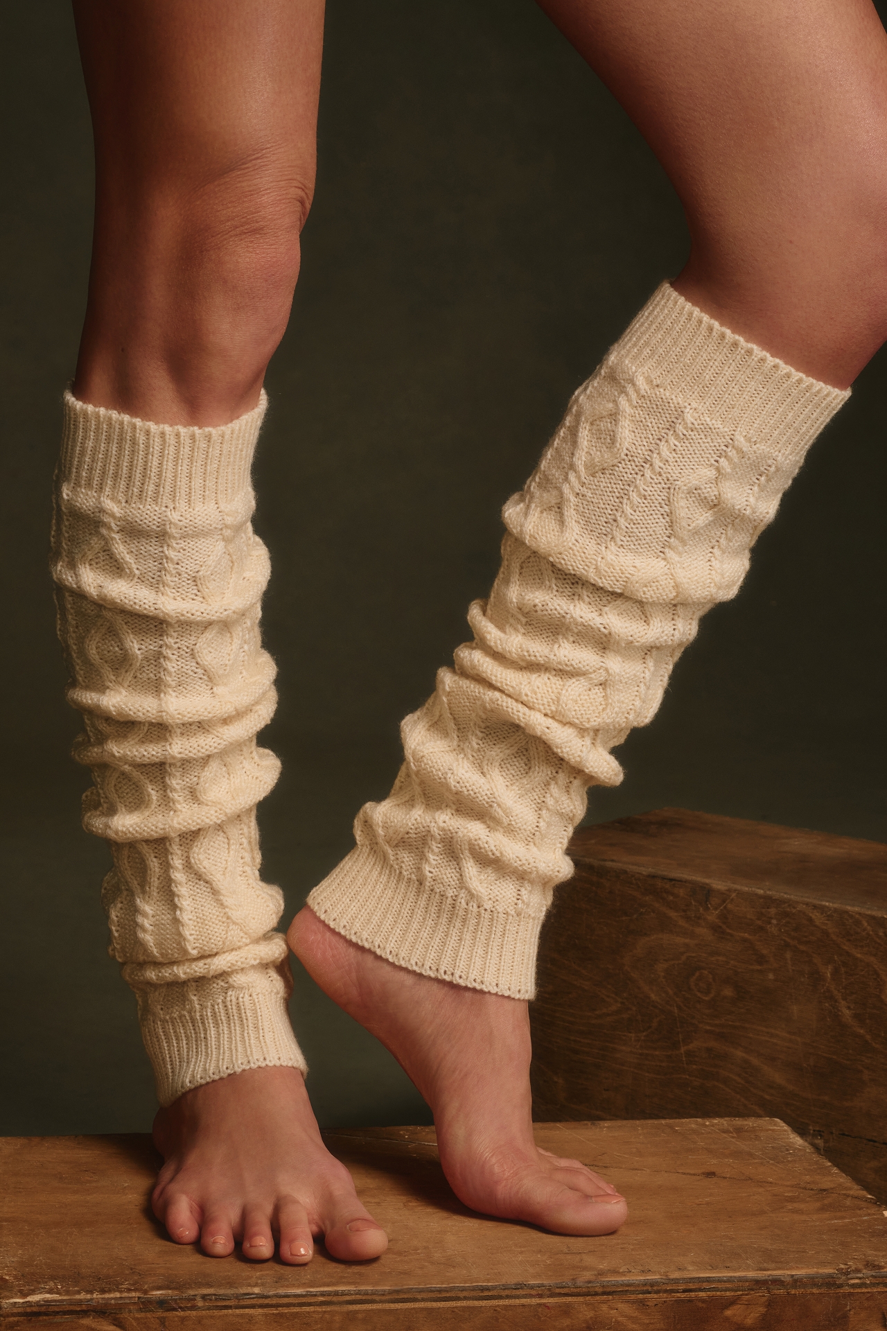 Cable-Knit Leg Warmers