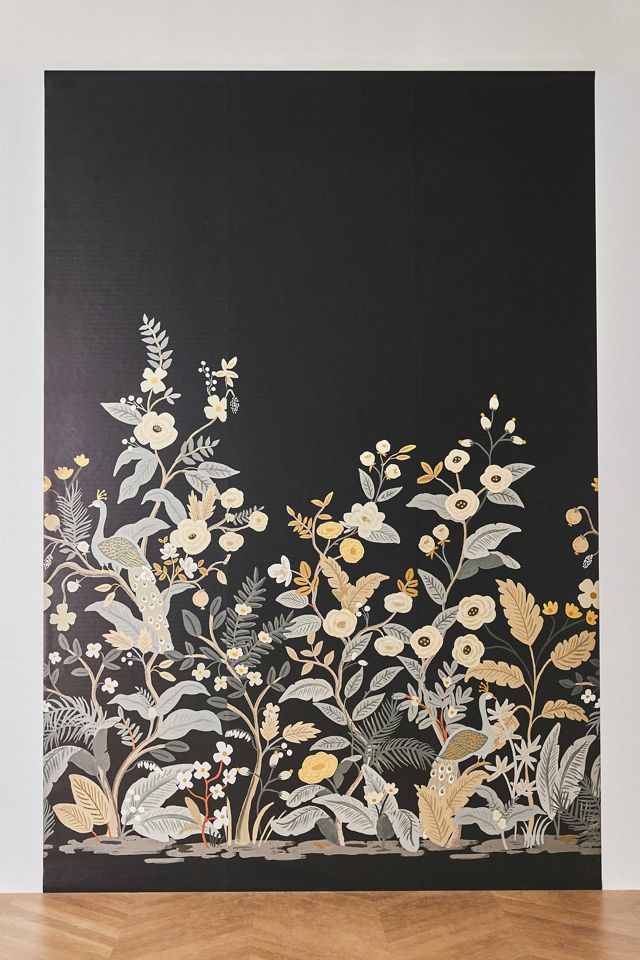 Rifle Paper Co. Peacock Mural Wallpaper #1