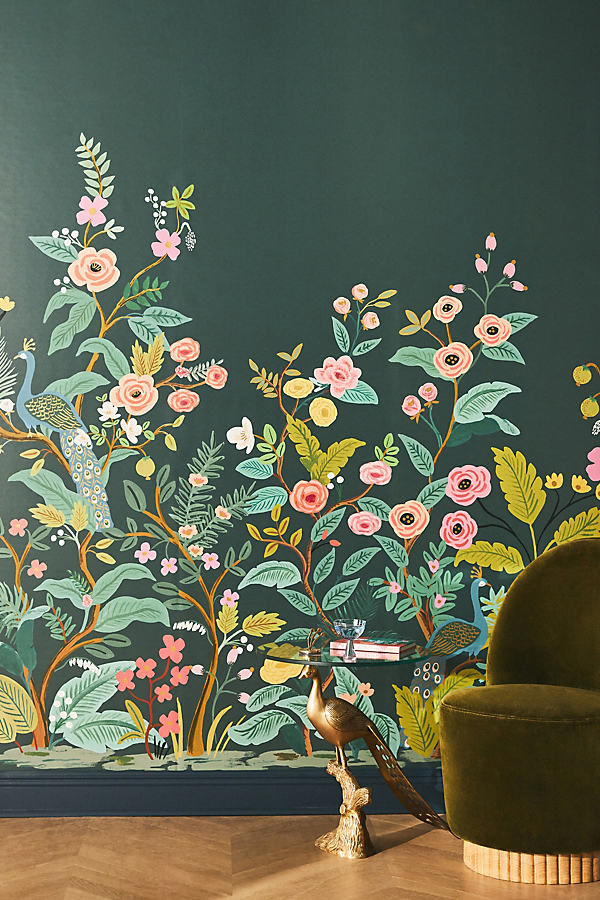 Rifle Paper Co Peacock Mural In Multi