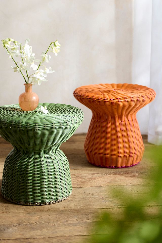All Weather Wicker Side Table, Low #4