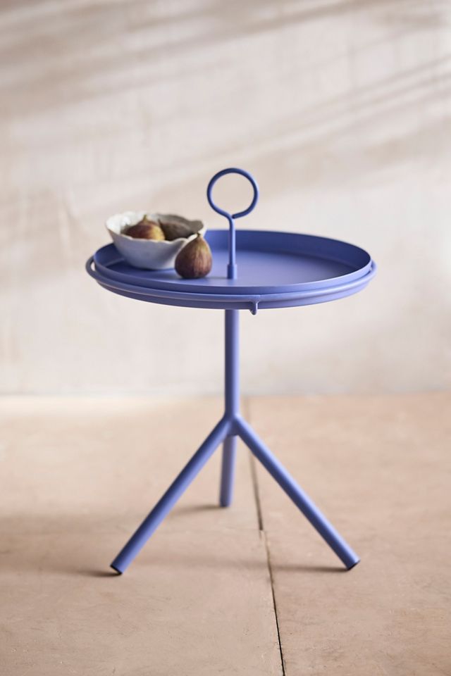 Tray Top Iron Side Table