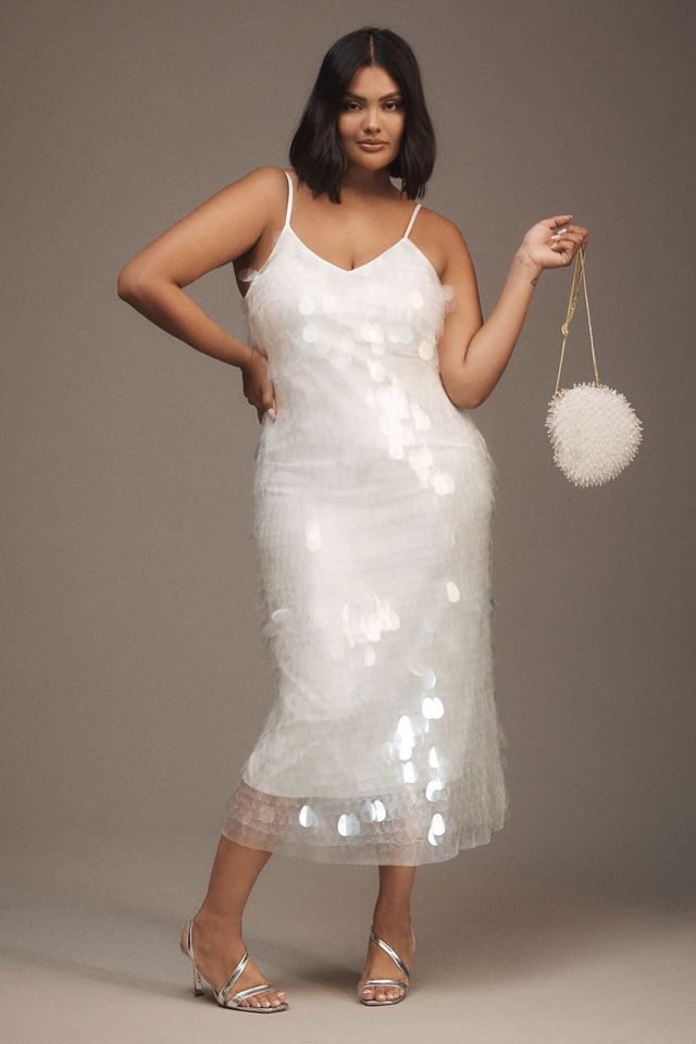 BHLDN Amour Sequin Midi Dress #5