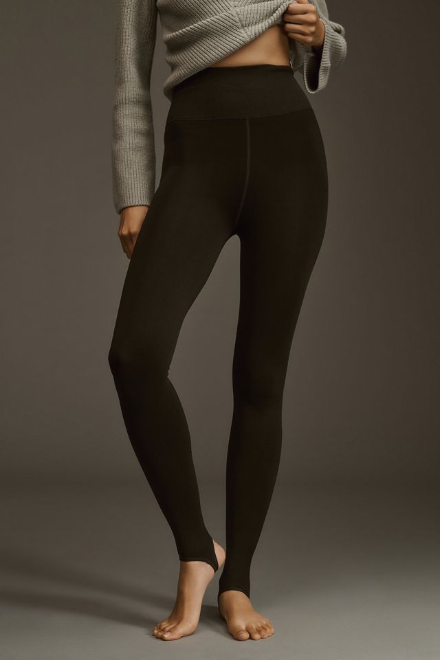 Lemon Fleece Stirrup Leggings #2