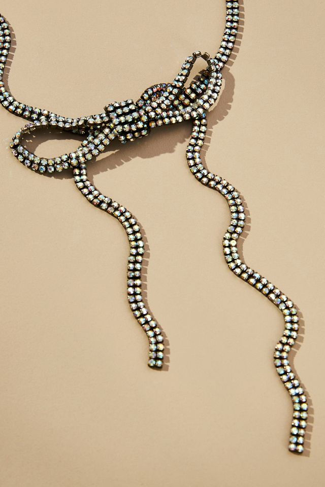 Crystal Bow Necklace #1