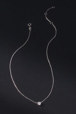 Single Floating Diamond Necklace