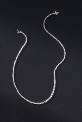 Graduated Diamond Tennis Necklace