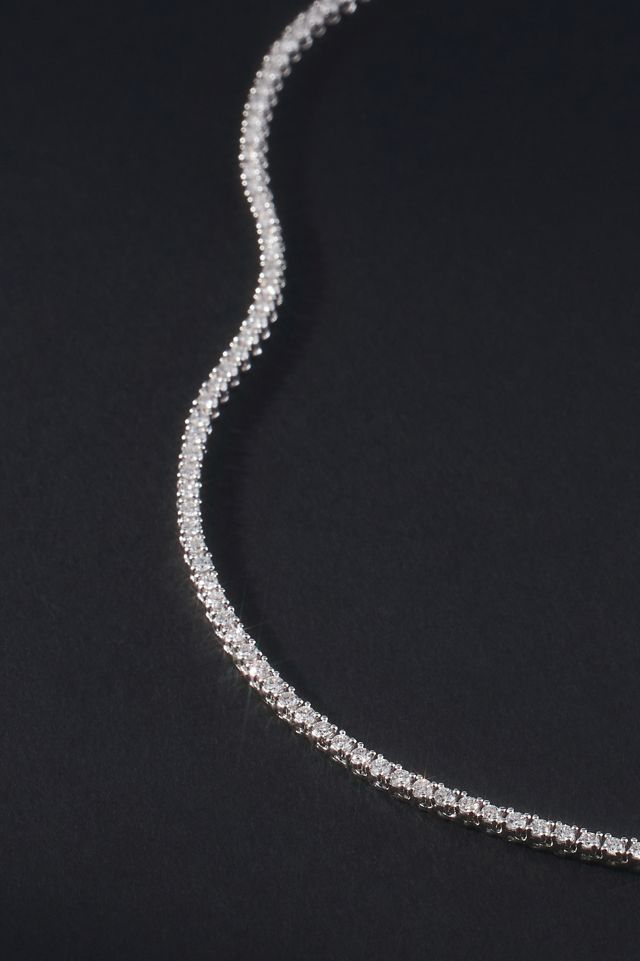 Classic 4-Prong Diamond Tennis Necklace #1