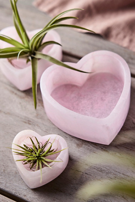 Terrain Pink Alabaster Heart Bowl