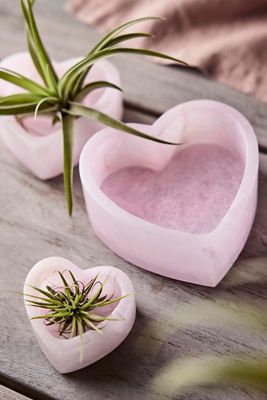 Pink Alabaster Heart Bowl