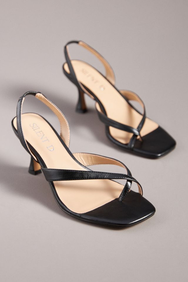 Silent D Strappy Slingback Kitten Heels #2
